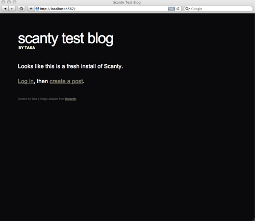 scanty-first-access