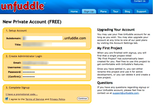 unfuddle-create-account
